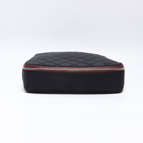 CHANEL No. 17 2012-2013 Christmas Limited Edition Nylon Laptop PC Case Clutch bag black WS14361