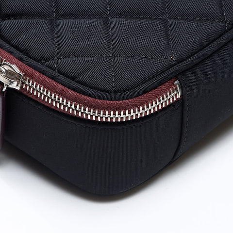 CHANEL No. 17 2012-2013 Christmas Limited Edition Nylon Laptop PC Case Clutch bag black WS14361