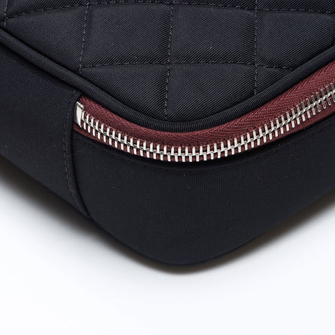 CHANEL No. 17 2012-2013 Christmas Limited Edition Nylon Laptop PC Case Clutch bag black WS14361