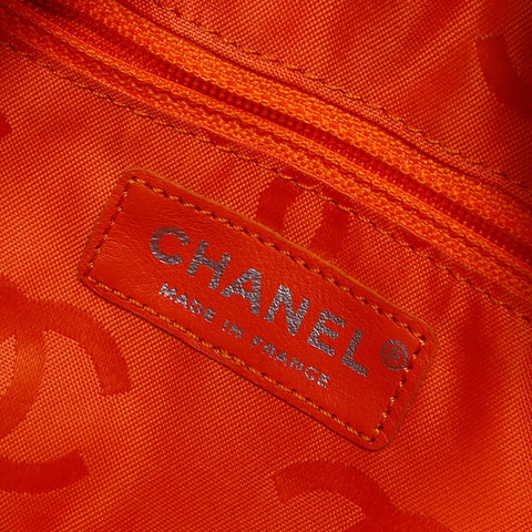 CHANEL 10 series 2005-2006 Mini Cambon Line Mini Boston Handbag Brown WS14362