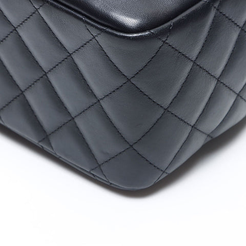 CHANEL 10 series 2005-2006 Mini Cambon Line Mini Boston Handbag black WS14363