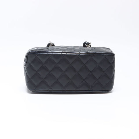CHANEL 10 series 2005-2006 Mini Cambon Line Mini Boston Handbag black WS14363