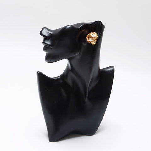 CHANEL COCO Mark Round 95P 1995 Earring gold WS14366