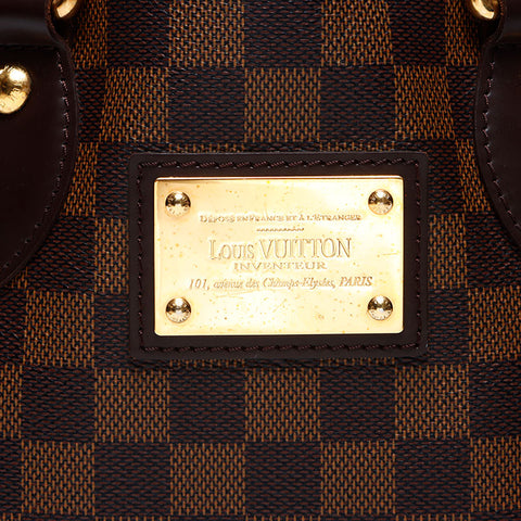 ルイ・ヴィトン LOUIS VUITTON 2009年製 ダミエ ハムステッド PM ハンドバッグ ブラウン WS14367