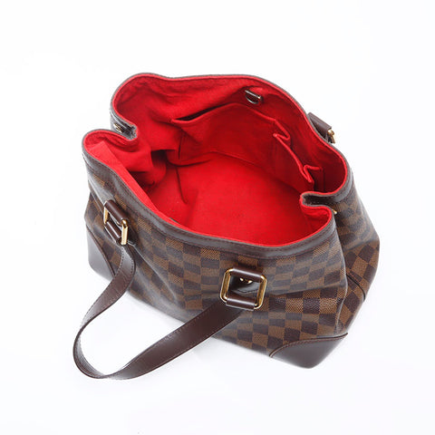 ルイ・ヴィトン LOUIS VUITTON 2009年製 ダミエ ハムステッド PM ハンドバッグ ブラウン WS14367