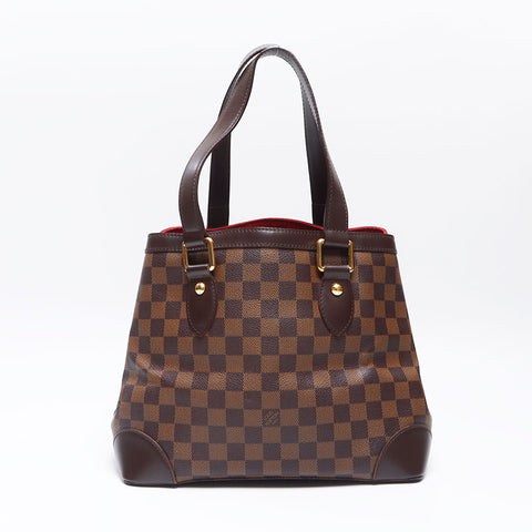 ルイ・ヴィトン LOUIS VUITTON 2009年製 ダミエ ハムステッド PM ハンドバッグ ブラウン WS14367