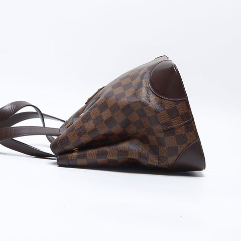 ルイ・ヴィトン LOUIS VUITTON 2009年製 ダミエ ハムステッド PM ハンドバッグ ブラウン WS14367
