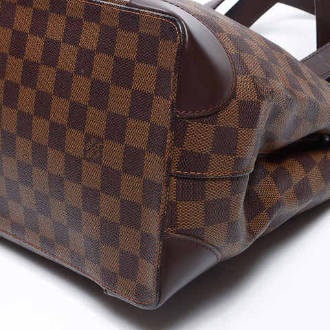 ルイ・ヴィトン LOUIS VUITTON 2009年製 ダミエ ハムステッド PM ハンドバッグ ブラウン WS14367