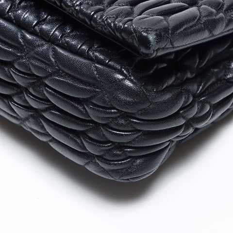 Miu Miu Mini Matelasse Crystal Shoulder Bag black WS14368