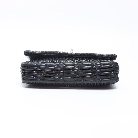 Miu Miu Mini Matelasse Crystal Shoulder Bag black WS14368