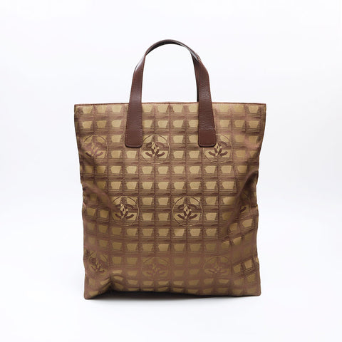シャネル CHANEL 7番台 ニュートラベル ライン　2002-2003　 トートバッグ ブラウン WS14370
