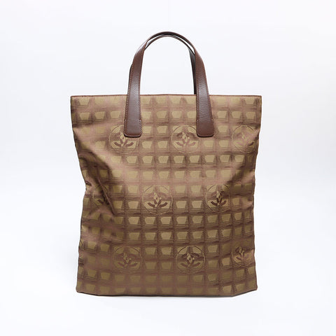 シャネル CHANEL 7番台 ニュートラベル ライン　2002-2003　 トートバッグ ブラウン WS14370