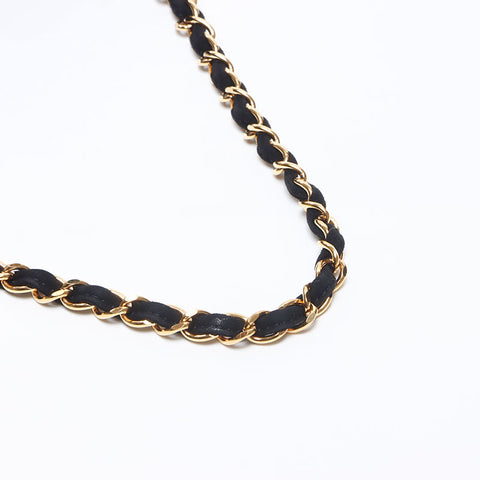 シャネル CHANEL 5番台 スエード ワイルドステッチ 1997-1999 ショルダーバッグ ブラック WS14372