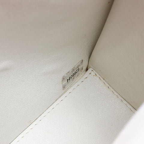CHANEL No.5 Turnlock COCO Mark 1997-1999 Shoulder Bag white WS14373
