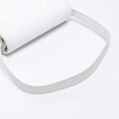 CHANEL No.5 Turnlock COCO Mark 1997-1999 Shoulder Bag white WS14373
