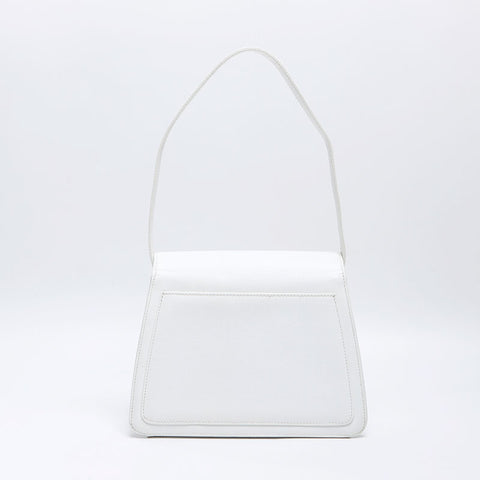 CHANEL No.5 Turnlock COCO Mark 1997-1999 Shoulder Bag white WS14373