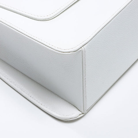 CHANEL No.5 Turnlock COCO Mark 1997-1999 Shoulder Bag white WS14373