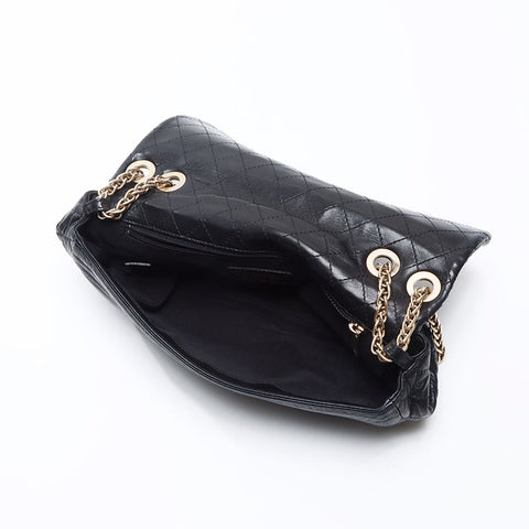 CHANEL 12th Push Lock COCO Mark ChainShoulder Shoulder Bag black WS14374