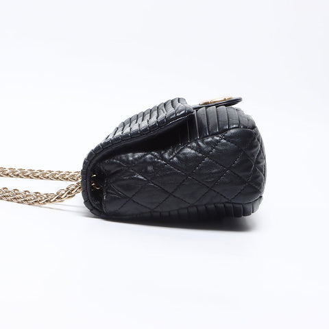 CHANEL 12th Push Lock COCO Mark ChainShoulder Shoulder Bag black WS14374