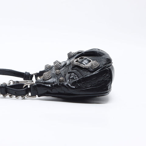BALENCIAGA Le Cagole Mini Shoulder Shoulder Bag black WS14387