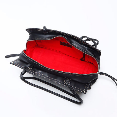 ロエベ LOEWE ショッパーバッグ ハンドバッグ ロゴ レザー　アナグラム トートバッグ ブラック WS14390