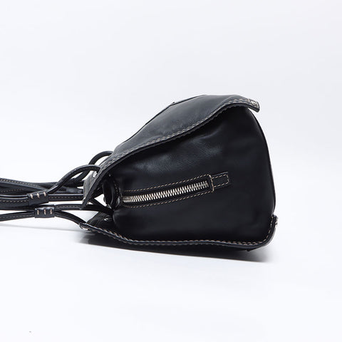 ロエベ LOEWE ショッパーバッグ ハンドバッグ ロゴ レザー　アナグラム トートバッグ ブラック WS14390