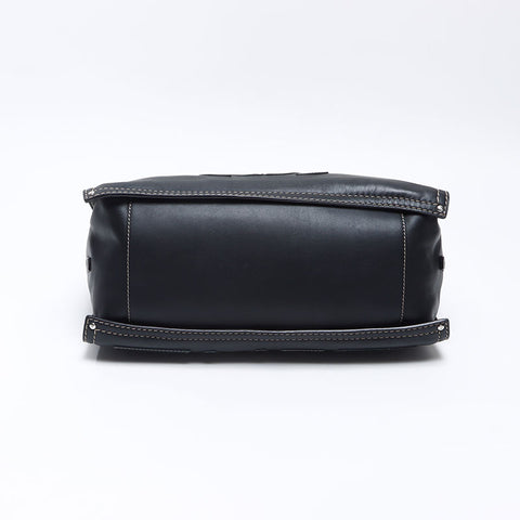 ロエベ LOEWE ショッパーバッグ ハンドバッグ ロゴ レザー　アナグラム トートバッグ ブラック WS14390