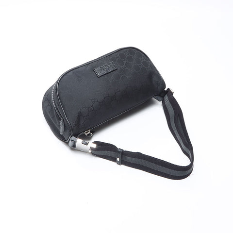 グッチ GUCCI GG キャンバス ウエストバッグ ブラック WS14391