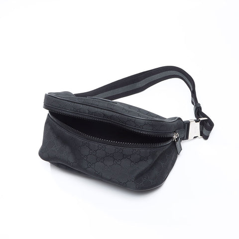 グッチ GUCCI GG キャンバス ウエストバッグ ブラック WS14391
