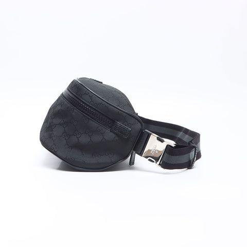 グッチ GUCCI GG キャンバス ウエストバッグ ブラック WS14391