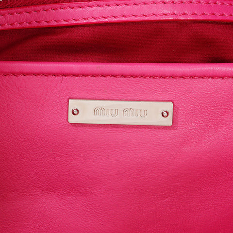 Miu Miu Materasse Crystal Shoulder Bag pink WS14393