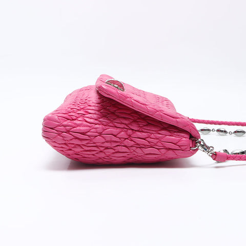 Miu Miu Materasse Crystal Shoulder Bag pink WS14393