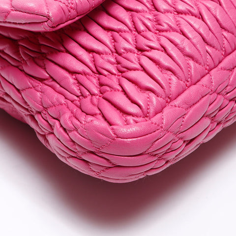 Miu Miu Materasse Crystal Shoulder Bag pink WS14393