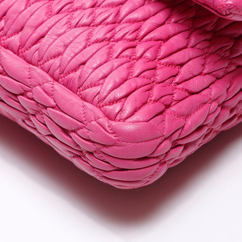 Miu Miu Materasse Crystal Shoulder Bag pink WS14393