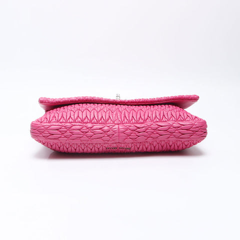 Miu Miu Materasse Crystal Shoulder Bag pink WS14393