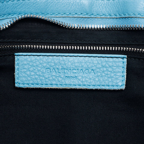 バレンシアガ BALENCIAGA シティ ラージ 水色 ライトブルー ショルダーバッグ ブルー WS14394