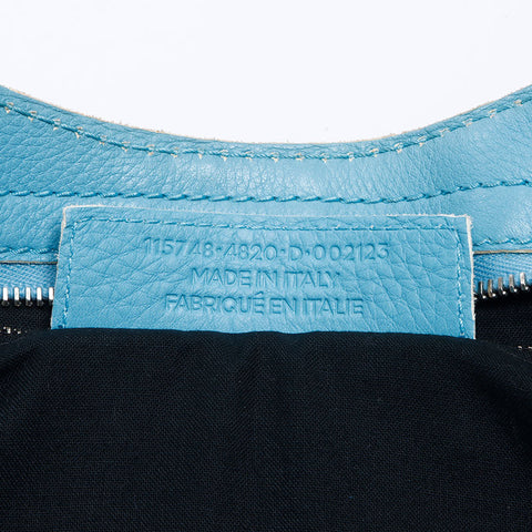バレンシアガ BALENCIAGA シティ ラージ 水色 ライトブルー ショルダーバッグ ブルー WS14394