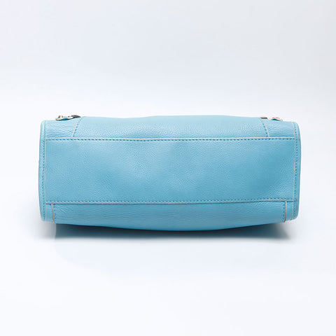 バレンシアガ BALENCIAGA シティ ラージ 水色 ライトブルー ショルダーバッグ ブルー WS14394