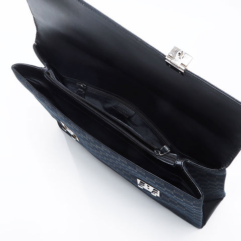 GUCCI Briefcase in GG canvas Handbag black WS14395