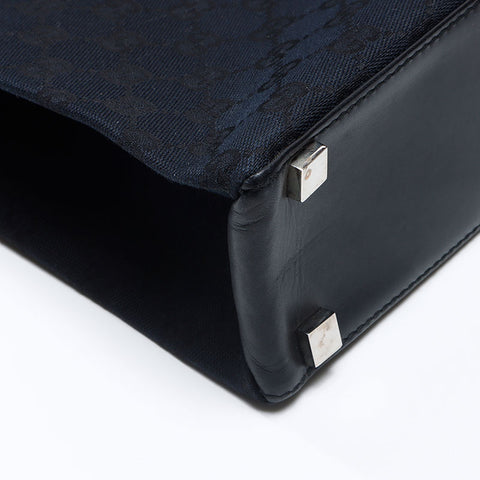 GUCCI Briefcase in GG canvas Handbag black WS14395