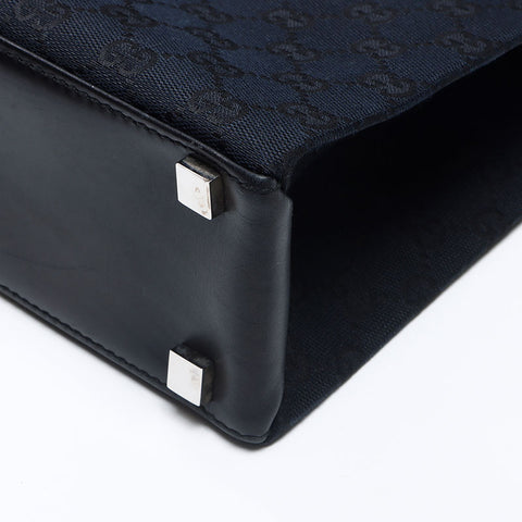 GUCCI Briefcase in GG canvas Handbag black WS14395