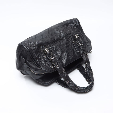 CHANEL No. 11 2007-2008 Lady Blade Shoulder Bag black WS14399