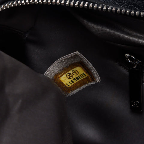 CHANEL No. 11 2007-2008 Lady Blade Shoulder Bag black WS14399