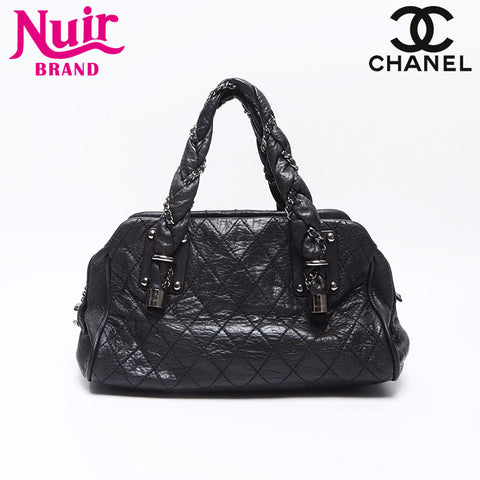 CHANEL No. 11 2007-2008 Lady Blade Shoulder Bag black WS14399