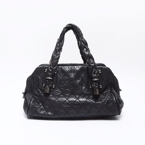 CHANEL No. 11 2007-2008 Lady Blade Shoulder Bag black WS14399