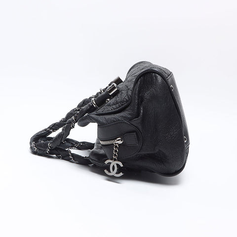CHANEL No. 11 2007-2008 Lady Blade Shoulder Bag black WS14399