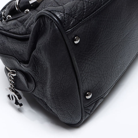 CHANEL No. 11 2007-2008 Lady Blade Shoulder Bag black WS14399