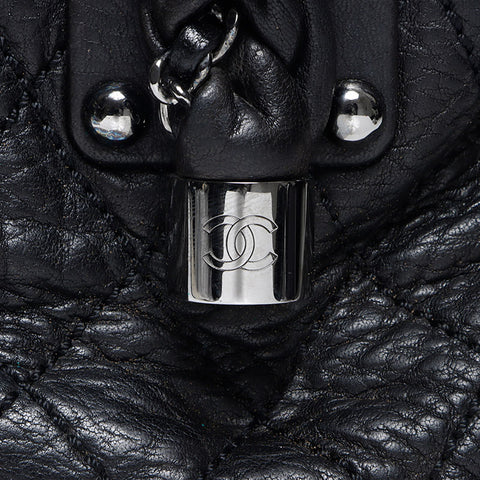 CHANEL No. 11 2007-2008 Lady Blade Shoulder Bag black WS14399