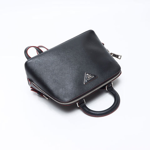 PRADA Saffiano Luxe Leather Backpack Â· Daypack black WS14400