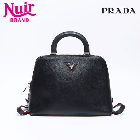 PRADA Saffiano Luxe Leather Backpack Â· Daypack black WS14400
